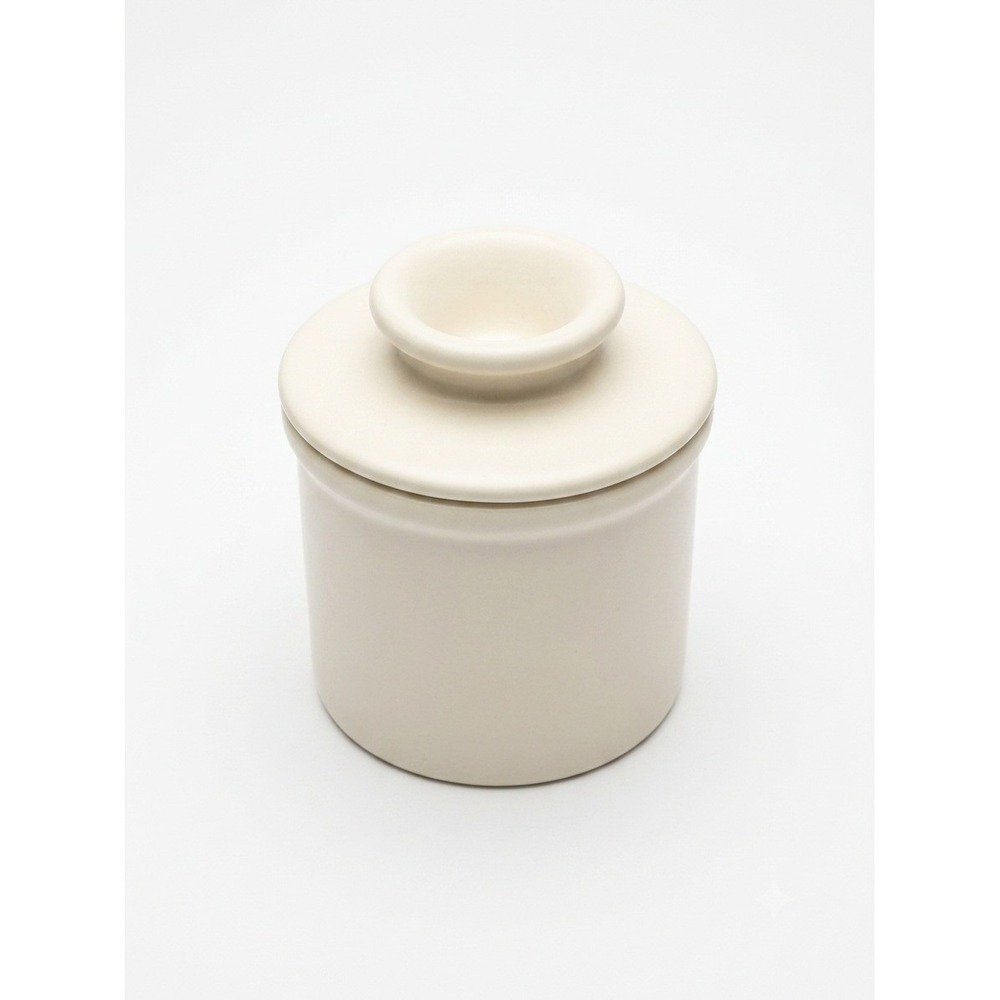 Butter Bell Crock by‎ L Tremain Matte Ivory Ceramic French Butter Keeper Ivory